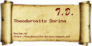 Theodorovits Dorina névjegykártya