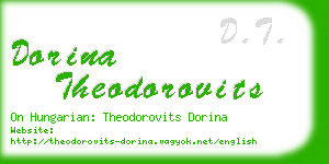 dorina theodorovits business card